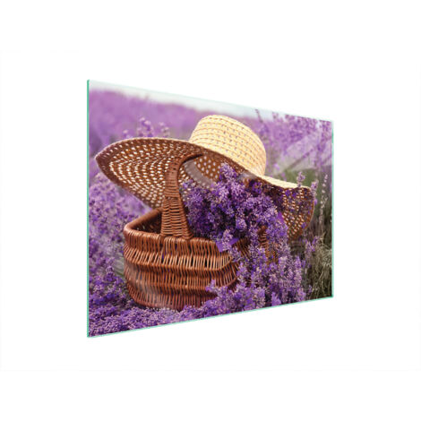PLACA PROTECTORA DE VIDRIO PARA ESTUFA 70x52 LAVANDA