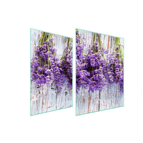 PLACA PROTECTORA DE VIDRIO PARA ESTUFA 70x52 LAVANDA