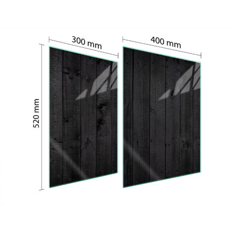PLACA PROTECTORA DE VIDRIO PARA ESTUFA 70x52 LEÑA