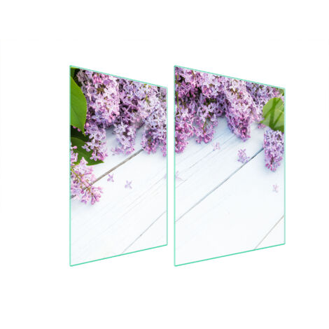 PLACA PROTECTORA DE VIDRIO PARA ESTUFA 70x52 LILA