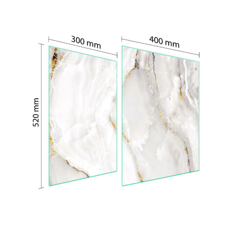 PLACA PROTECTORA DE VIDRIO PARA ESTUFA 70x52 MÁRMOL