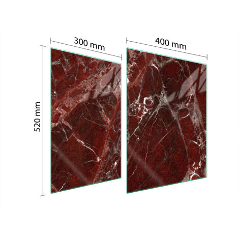 PLACA PROTECTORA DE VIDRIO PARA ESTUFA 70x52 MÁRMOL