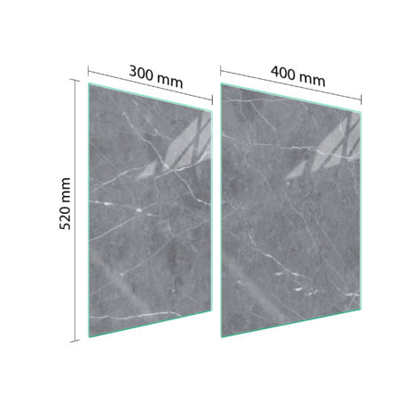 PLACA PROTECTORA DE VIDRIO PARA ESTUFA 70x52 MÁRMOL