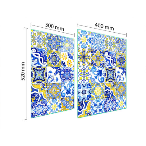 PLACA PROTECTORA DE VIDRIO PARA ESTUFA 70x52 MOSAICO