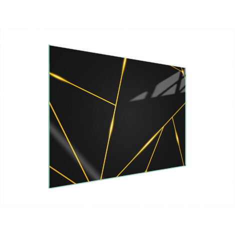 PLACA PROTECTORA DE VIDRIO PARA ESTUFA 70x52 NEGRO
