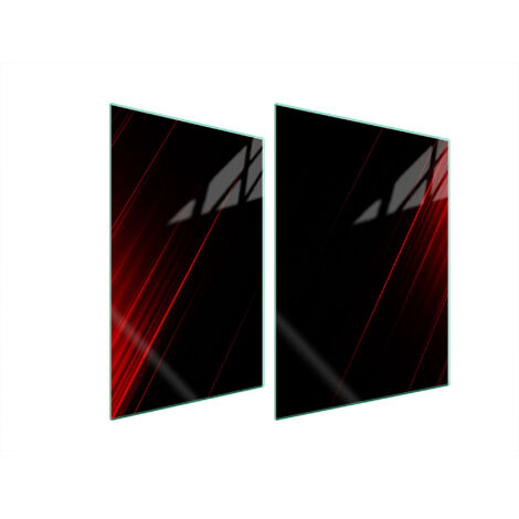 PLACA PROTECTORA DE VIDRIO PARA ESTUFA 70x52 NEGRO