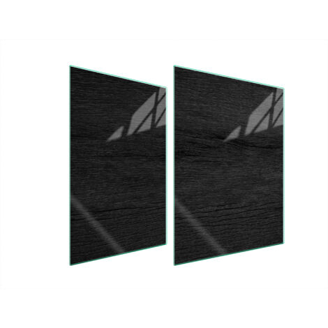 PLACA PROTECTORA DE VIDRIO PARA ESTUFA 70x52 NEGRO