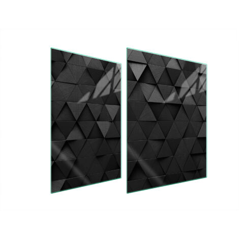 PLACA PROTECTORA DE VIDRIO PARA ESTUFA 70x52 NEGRO