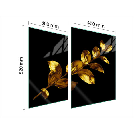 PLACA PROTECTORA DE VIDRIO PARA ESTUFA 70x52 ORO
