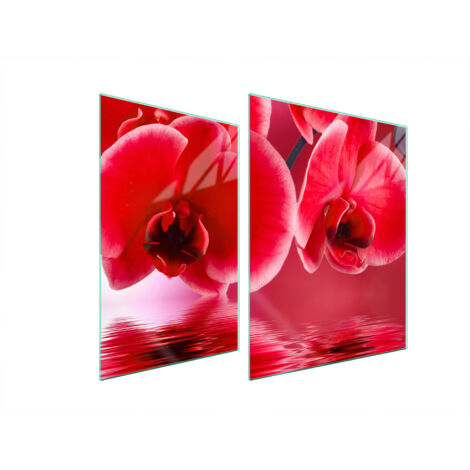 PLACA PROTECTORA DE VIDRIO PARA ESTUFA 70x52 ORQUÍDEA