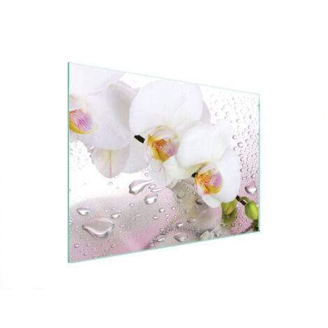 PLACA PROTECTORA DE VIDRIO PARA ESTUFA 70x52 ORQUÍDEA