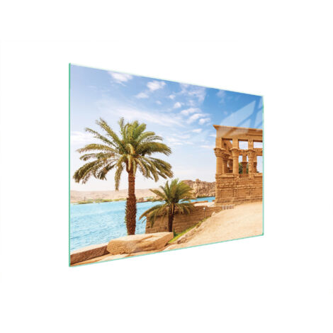 PLACA PROTECTORA DE VIDRIO PARA ESTUFA 70x52 PALMERAS