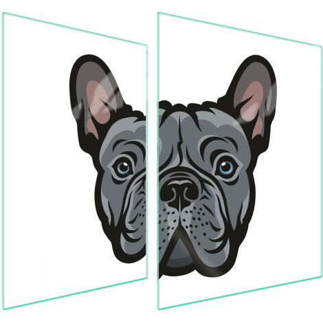 PLACA PROTECTORA DE VIDRIO PARA ESTUFA 70x52 PERRO