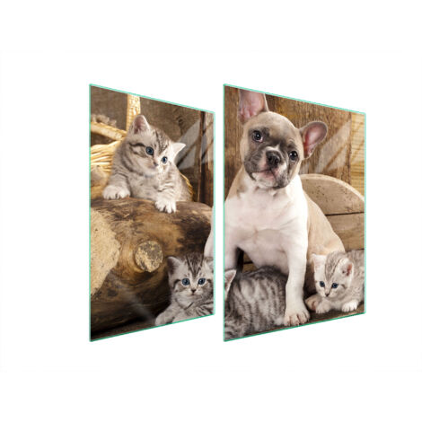 PLACA PROTECTORA DE VIDRIO PARA ESTUFA 70x52 PERRO