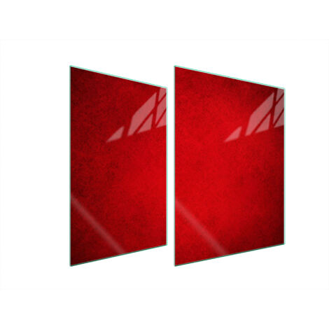 PLACA PROTECTORA DE VIDRIO PARA ESTUFA 70x52 ROJO