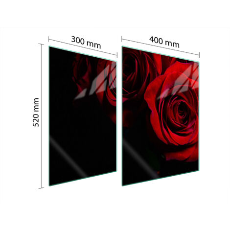 PLACA PROTECTORA DE VIDRIO PARA ESTUFA 70x52 ROSA