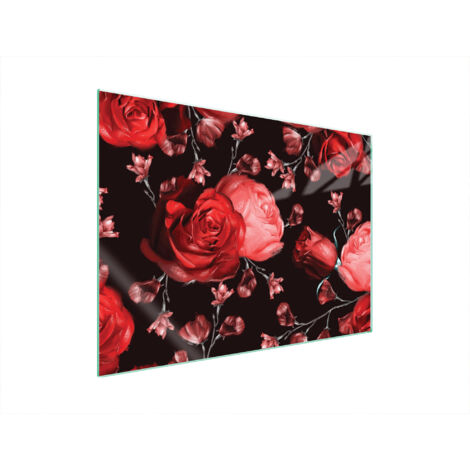 PLACA PROTECTORA DE VIDRIO PARA ESTUFA 70x52 ROSES