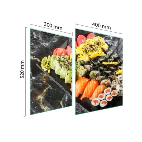 PLACA PROTECTORA DE VIDRIO PARA ESTUFA 70x52 SUSHI