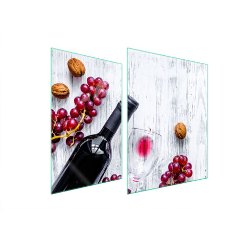 PLACA PROTECTORA DE VIDRIO PARA ESTUFA 70x52 UVAS