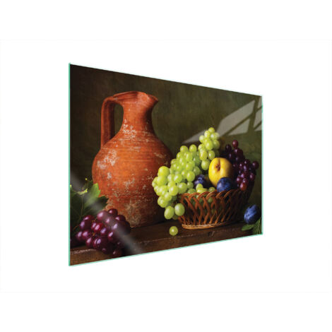 PLACA PROTECTORA DE VIDRIO PARA ESTUFA 70x52 UVAS