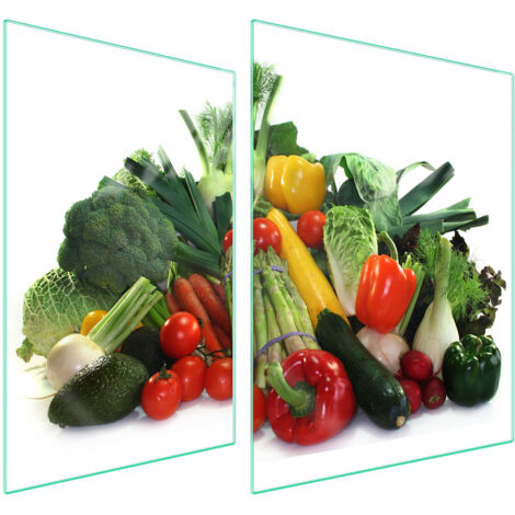 PLACA PROTECTORA DE VIDRIO PARA ESTUFA 70x52 VERDURAS