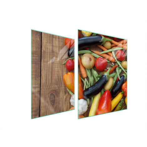 PLACA PROTECTORA DE VIDRIO PARA ESTUFA 70x52 VERDURAS