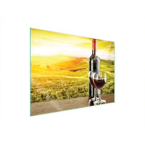 PLACA PROTECTORA DE VIDRIO PARA ESTUFA 70x52 VINO
