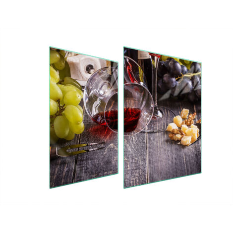 PLACA PROTECTORA DE VIDRIO PARA ESTUFA 70x52 VINO