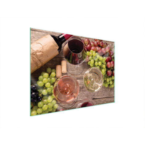 PLACA PROTECTORA DE VIDRIO PARA ESTUFA 70x52 VINO