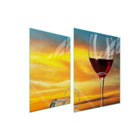 PLACA PROTECTORA DE VIDRIO PARA ESTUFA 70x52 VINO