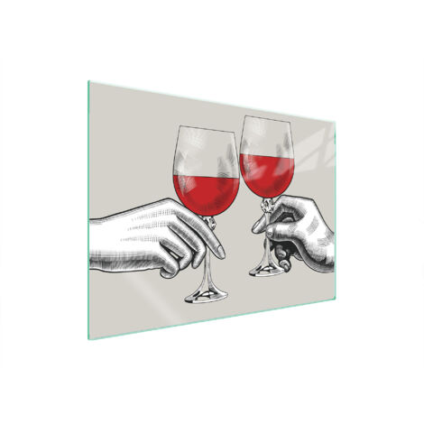 PLACA PROTECTORA DE VIDRIO PARA ESTUFA 70x52 VINO