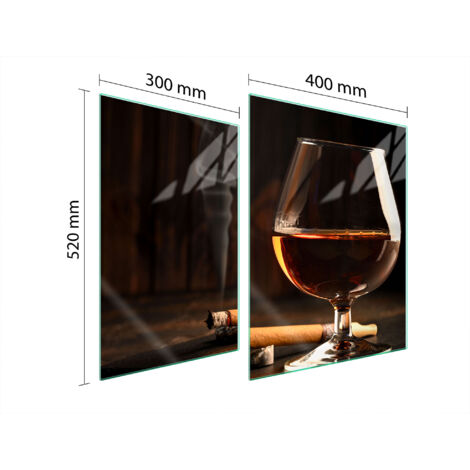 PLACA PROTECTORA DE VIDRIO PARA ESTUFA 70x52 VINO