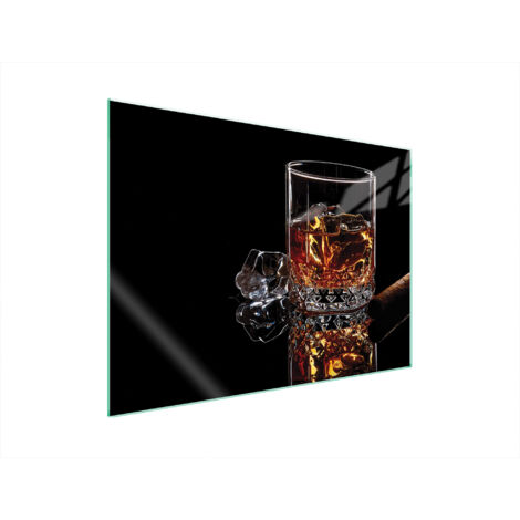 PLACA PROTECTORA DE VIDRIO PARA ESTUFA 70x52 WHISKY