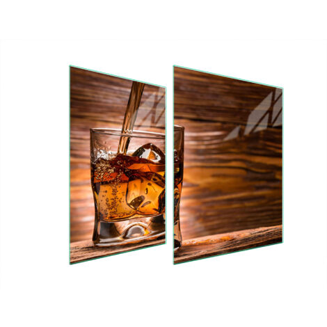 PLACA PROTECTORA DE VIDRIO PARA ESTUFA 70x52 WHISKY
