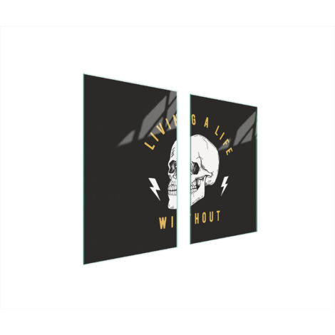 PLACA PROTECTORA DE VIDRIO PARA ESTUFA 75x52 CALAVERA