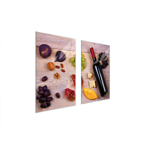 PLACA PROTECTORA DE VIDRIO PARA ESTUFA 75x52 COMIDA