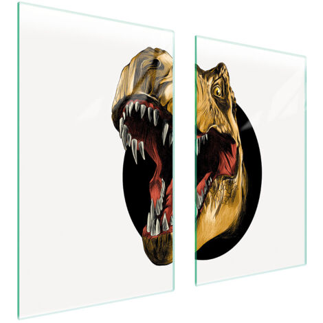 PLACA PROTECTORA DE VIDRIO PARA ESTUFA 75x52 DINOSAURIO