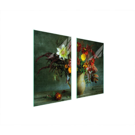 PLACA PROTECTORA DE VIDRIO PARA ESTUFA 75x52 FLORES