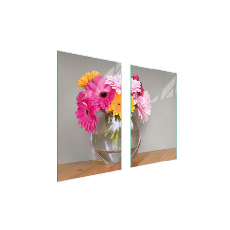 PLACA PROTECTORA DE VIDRIO PARA ESTUFA 75x52 FLORES