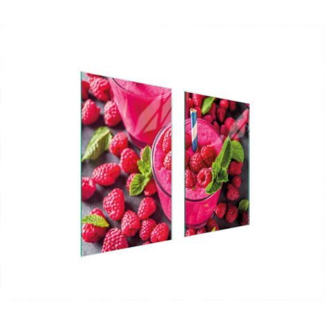 PLACA PROTECTORA DE VIDRIO PARA ESTUFA 75x52 FRAMBUESA
