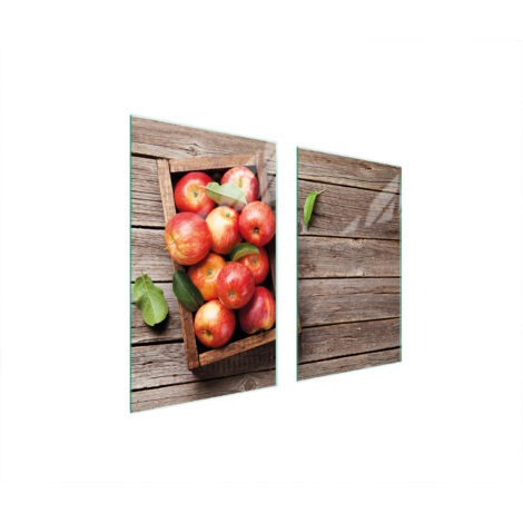 PLACA PROTECTORA DE VIDRIO PARA ESTUFA 75x52 MANZANAS