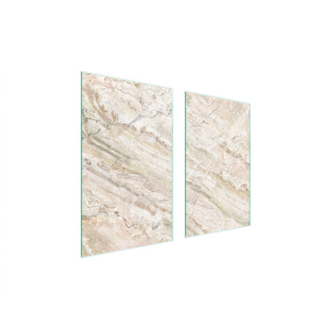 PLACA PROTECTORA DE VIDRIO PARA ESTUFA 75x52 MÁRMOL