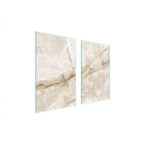 PLACA PROTECTORA DE VIDRIO PARA ESTUFA 75x52 MÁRMOL
