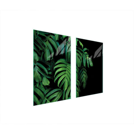 PLACA PROTECTORA DE VIDRIO PARA ESTUFA 75x52 MONSTERA