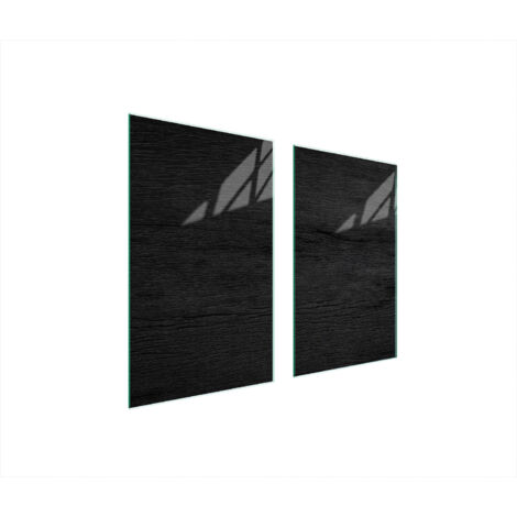PLACA PROTECTORA DE VIDRIO PARA ESTUFA 75x52 NEGRO