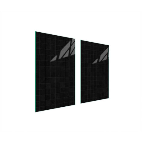 PLACA PROTECTORA DE VIDRIO PARA ESTUFA 75x52 NEGRO