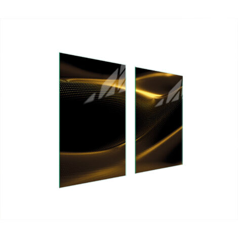 PLACA PROTECTORA DE VIDRIO PARA ESTUFA 75x52 ORO