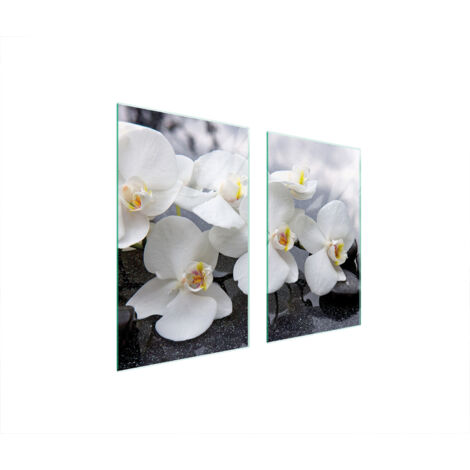 PLACA PROTECTORA DE VIDRIO PARA ESTUFA 75x52 ORQUÍDEA
