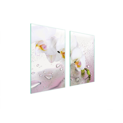 PLACA PROTECTORA DE VIDRIO PARA ESTUFA 75x52 ORQUÍDEA