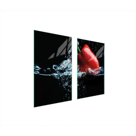 PLACA PROTECTORA DE VIDRIO PARA ESTUFA 75x52 PIMIENTA